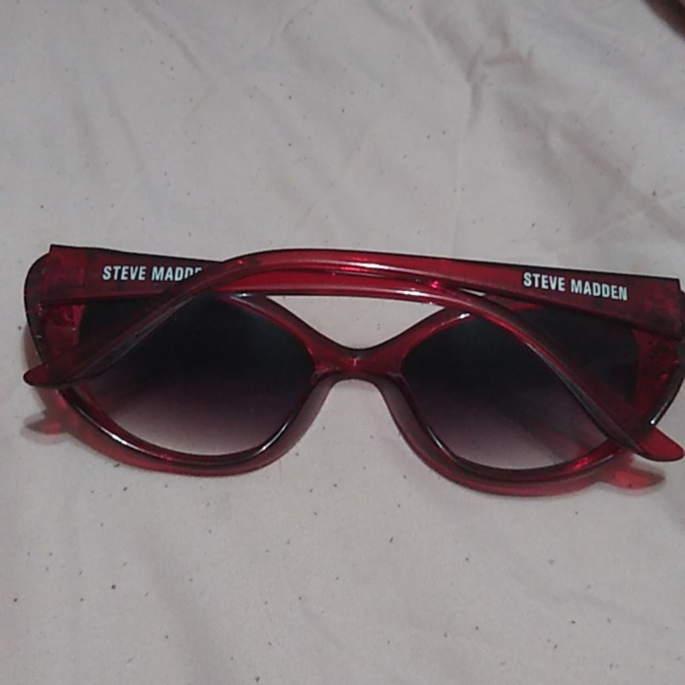 Steve Madden Sunglasses Ruby Red - image 2